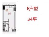 阳光城檀悦_1室1厅1卫 建面34平米
