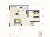 深业泰富广场_1室1厅1卫 建面48平米