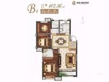东冠逸品龙湾_3室2厅2卫 建面107平米