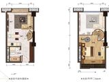 家和天曜(商用)_1室2厅1卫 建面44平米