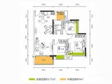 中铭宝翠园_3室2厅1卫 建面84平米