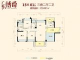 广联博爵_4室2厅2卫 建面108平米