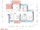 荔园新天地_2室2厅2卫 建面93平米