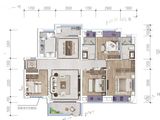 龙湖春江紫宸_4室2厅2卫 建面116平米