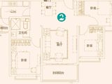 恒大睿城_3室2厅1卫 建面111平米