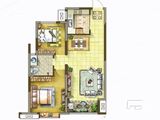 翡翠大观_2室2厅1卫 建面93平米