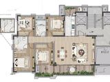 启迪协信重庆科技城_4室2厅2卫 建面138平米