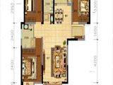 百商绿优城_3室2厅2卫 建面110平米