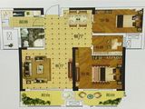 奥青城_3室2厅1卫 建面85平米