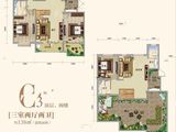 容盛月亮湾_3室2厅2卫 建面138平米