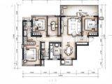 万科金域缇香_4室2厅2卫 建面125平米