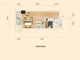 彰泰城_1室1厅1卫 建面33平米