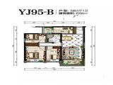 碧桂园太阳城_3室2厅1卫 建面96平米