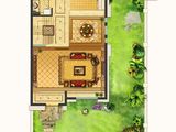 御香园_231方四联排东边套（南向车库）一层 建面231平米