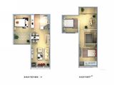 惠润中环时代_3室2厅2卫 建面68平米