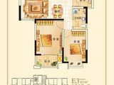 锦绣东城_2室2厅1卫 建面83平米