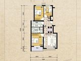 名爵滨河花园_3室2厅1卫 建面101平米