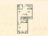 山顶御景园_1室2厅1卫 建面59平米