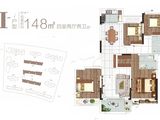 中海湖滨世家二期_4室2厅2卫 建面148平米