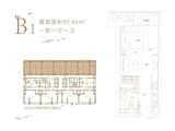 宝能郑州中心_1室1厅1卫 建面46平米