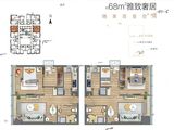 高新尊贵壹方_2室1厅1卫 建面68平米