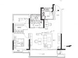 旭辉翡翠江来_3室2厅1卫 建面95平米
