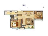 润江翡丽公馆_2室2厅1卫 建面90平米