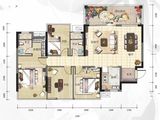 盛天西城_4室2厅2卫 建面110平米