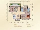大唐印象_4室2厅2卫 建面126平米