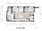 贵阳融创城_4室2厅2卫 建面132平米