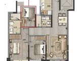 湖畔樾山_3室2厅2卫 建面90平米