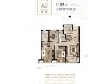 华景川万悦府_3室2厅2卫 建面95平米