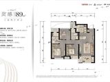 万科桂语东方_3室2厅2卫 建面89平米