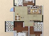 新都市华庭小区_3室2厅2卫 建面124平米