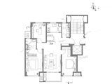 万科时代之光_3室2厅2卫 建面104平米