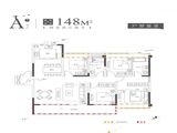 金鹏山河印_4室2厅2卫 建面148平米