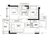 中骏四季风华_2室2厅1卫 建面65平米