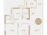 保利天汇_3室2厅2卫 建面107平米
