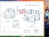 悦湖熙岸_4室2厅1卫 建面132平米