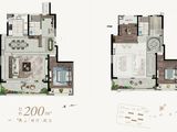 龙湖景粼天著_4室2厅2卫 建面200平米