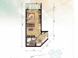 强盛城市海岸_1室1厅1卫 建面55平米