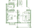 兰庭雅郡_2室2厅1卫 建面91平米