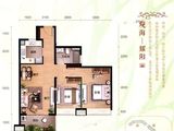 中信国安北海第一城3号地块_2室2厅1卫 建面96平米
