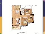 鸿翔江誉2期_3室2厅1卫 建面112平米