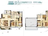 融侨悦城_4室2厅3卫 建面170平米