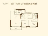 恒大悦澜湾_3室2厅2卫 建面117平米