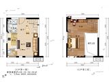 银川恒大御景X-LOFT公寓_C户型 建面46平米