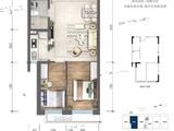 龙湖唐宁ONE_2室2厅1卫 建面72平米