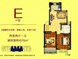 阳光丽景_2室2厅1卫 建面76平米