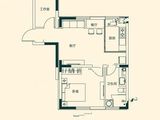 恒大云玺_2室2厅1卫 建面66平米